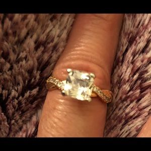 S925 Rose Gold, Princess Cut Ring